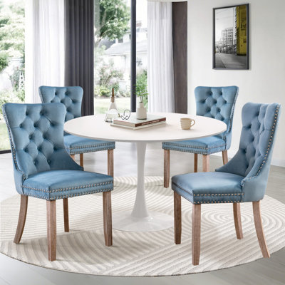 Ensemble de table de salle à manger rond avec 4 chaises