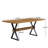 X-Shaped Legs Dining Table (Brown)