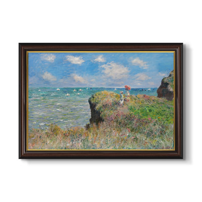 «The Cliff Walk at Pourville», 1882 - Claude Monet - Toile encadrée sur mesure