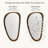 Solid Wood Irregular Wall Mirror Accent Mirror for Entryway Bedroom-1112668645-1112668575