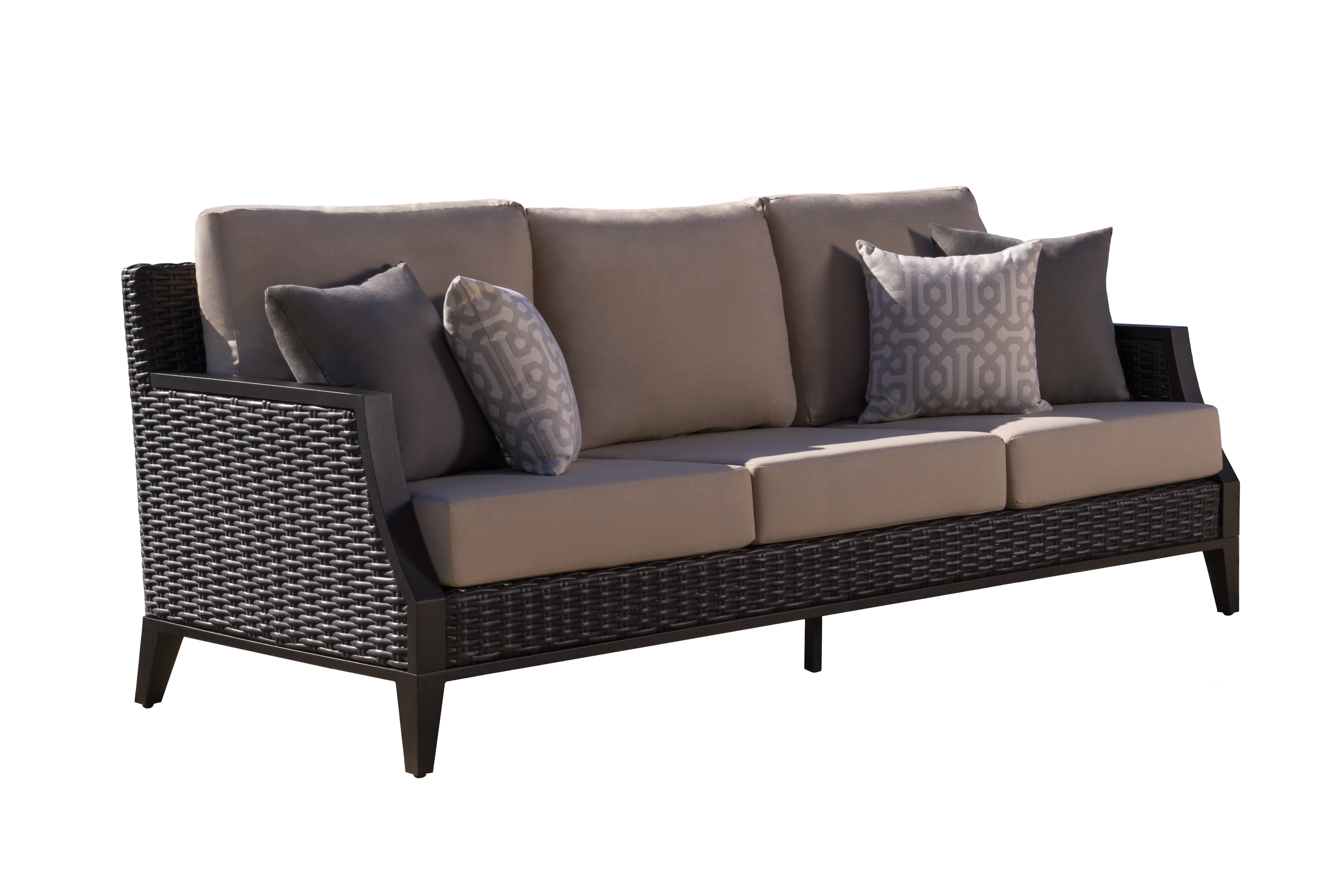 Wildon Home® Deleo 88'' Metal Outdoor Patio Sofa Wayfair