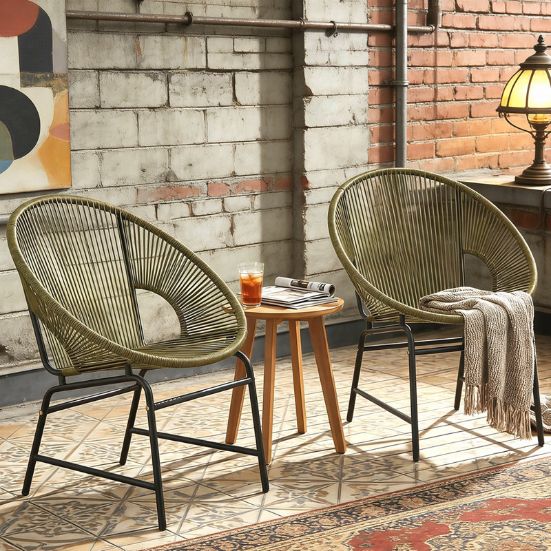 Ensemble de chaises d'extérieur NUSA, Vert