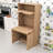 Multifunctional Kitchen Pantry Buffet with Storage,  Drop-Down Desk-1534097821