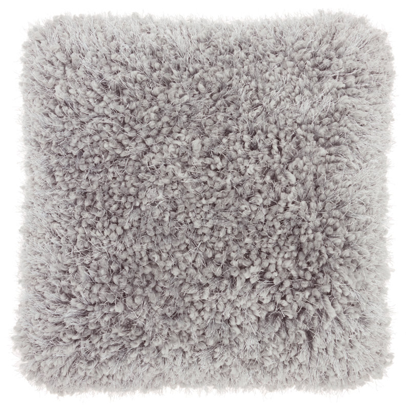 Housse de coussin carré et insert, 20 po X 20 po, Gris pâle, Carré