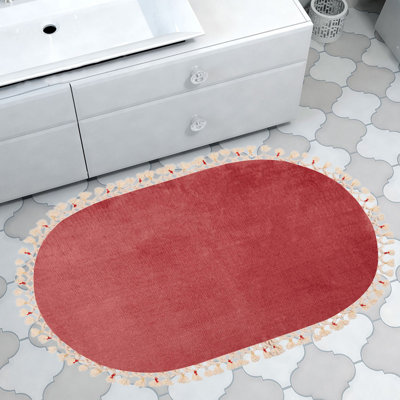 Tapis de bain de luxe, 100% acrylique, 29,5 po x 59,1 po | 1200 g / m², hauteur des poils de 1,2 po, dessous antidérapant, antibactérien, facile à nettoyer, lavable à la machine à 86 ° F | Parfait pour le confort et le style de la salle de bain