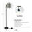 Cameron-James 65'' Matte Black Arched Floor Lamp