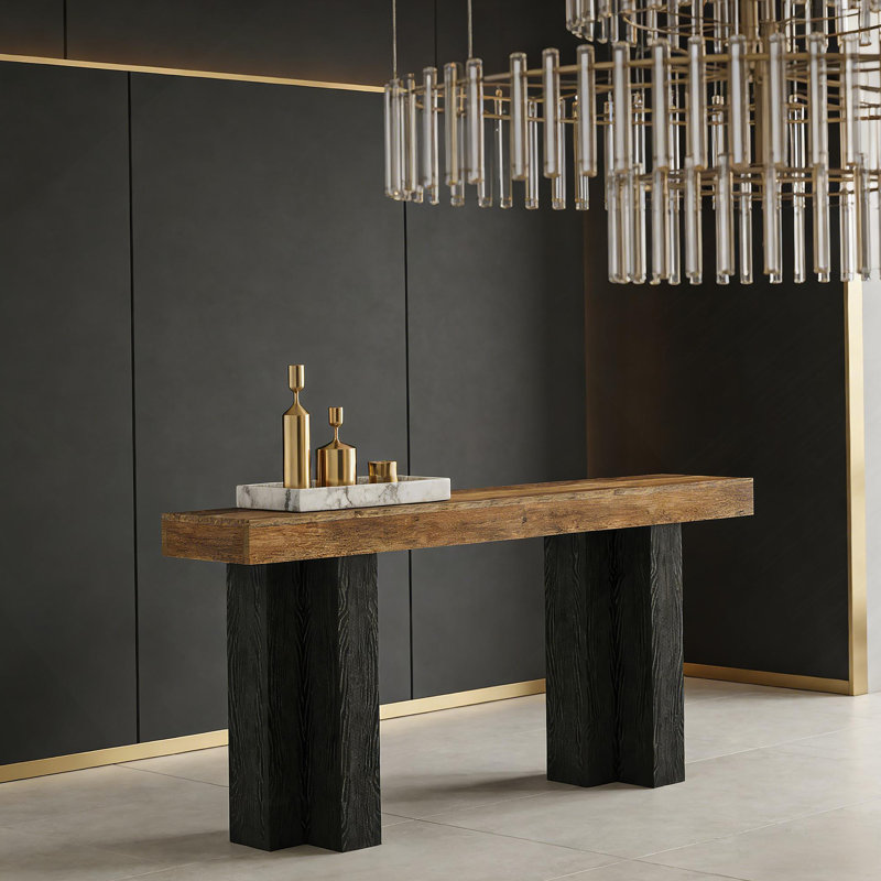 Table de canapé étroite, console, table de rangement pour hall d'entrée