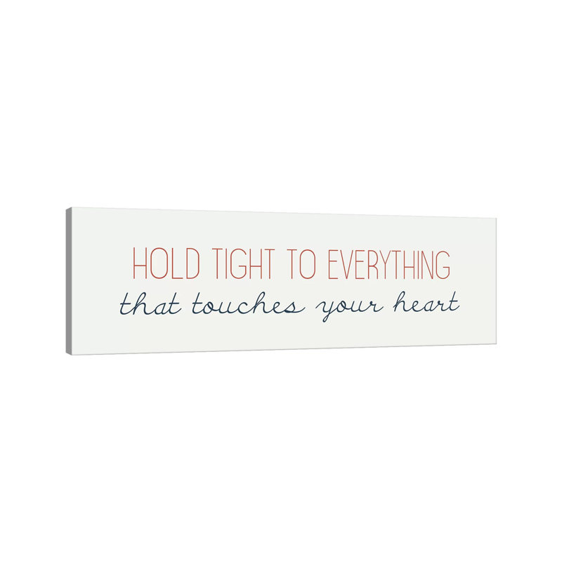 Touches Your Heart 1 Piece Wrapped Canvas Panoramic Wall Art, 121.92 cm H x 40.64 cm W