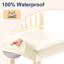 Housses de siège imperméables en similicuir pour chaises de salle à manger, ensemble de 6, beige-1163677971