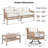 4 Pieces Outdoor Conversation Set-2146887232