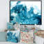 Art turquoise liquide - peinture sur toile-67390746-67390747