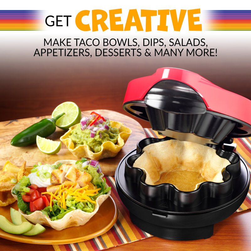 Taco Tuesday Non Stick Tortilla Press Or Roti Maker with Lid