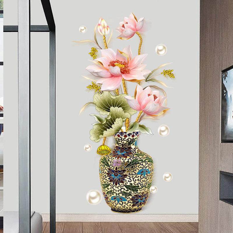 Autocollant mural Vase