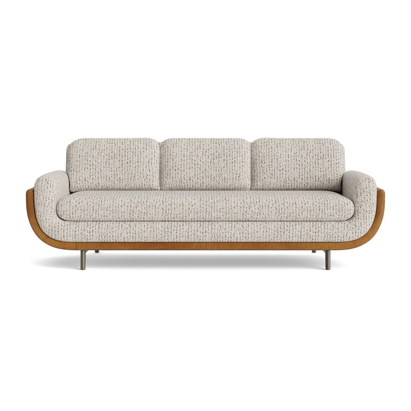 Regatta 90 Sofa, Driftwood, Marshmallow - Toast/Bedford - Saddle