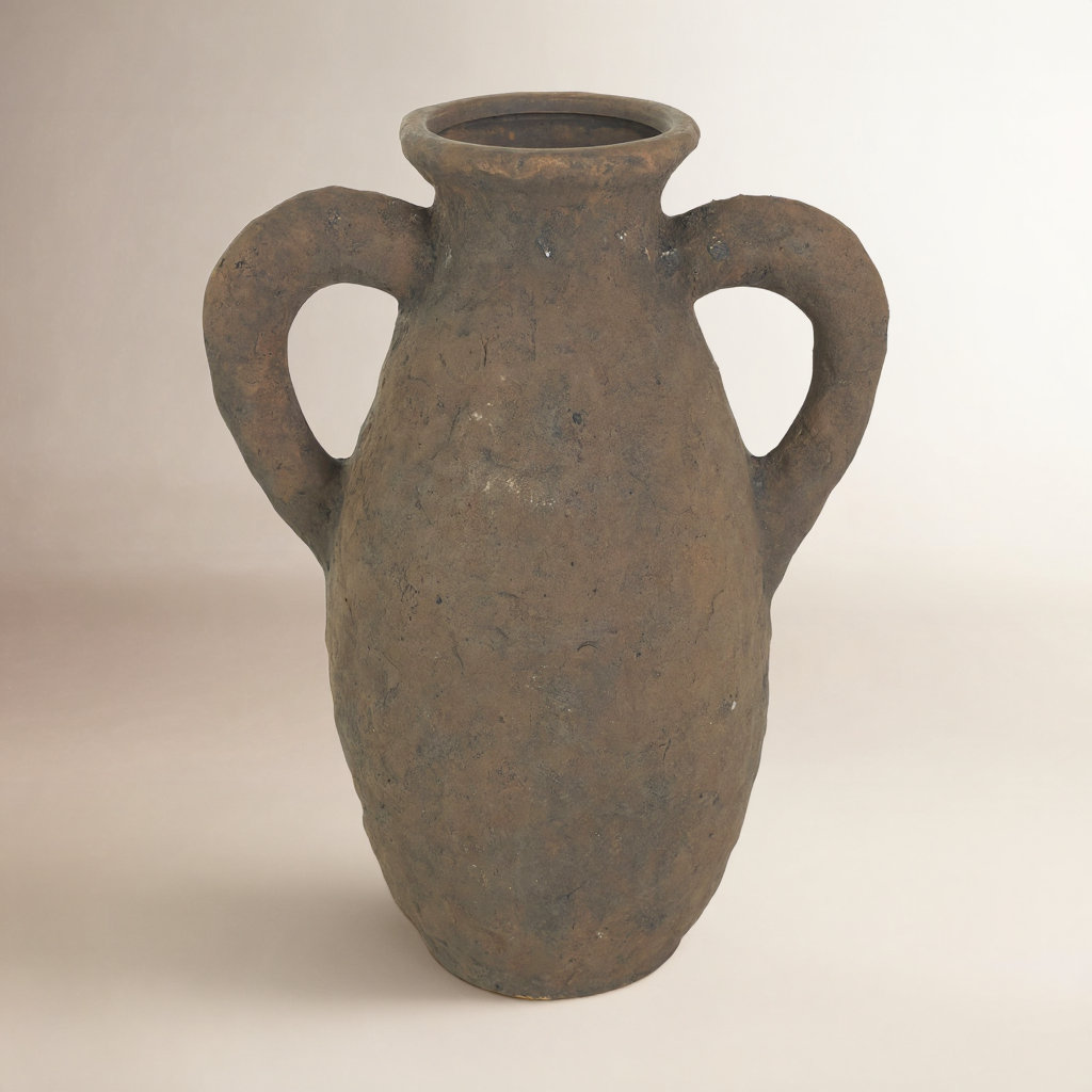 Elna Handmade Stoneware Table Vase, 13.55" H x 9.5" W x 7" D