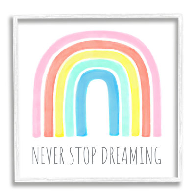«Never Stop Dreaming Children Expression Pastel Vibrant» par Reesa Qualia