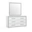 Miroir en verre scintillant exquis pour la commode, rehaussant votre espace de rangement