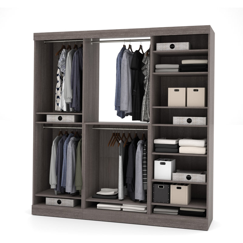 Système d'organisation l 80 po Tymiesha, gris