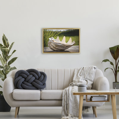 Cadre flottant Sea Treasure Shell, design par Seven Trees Design