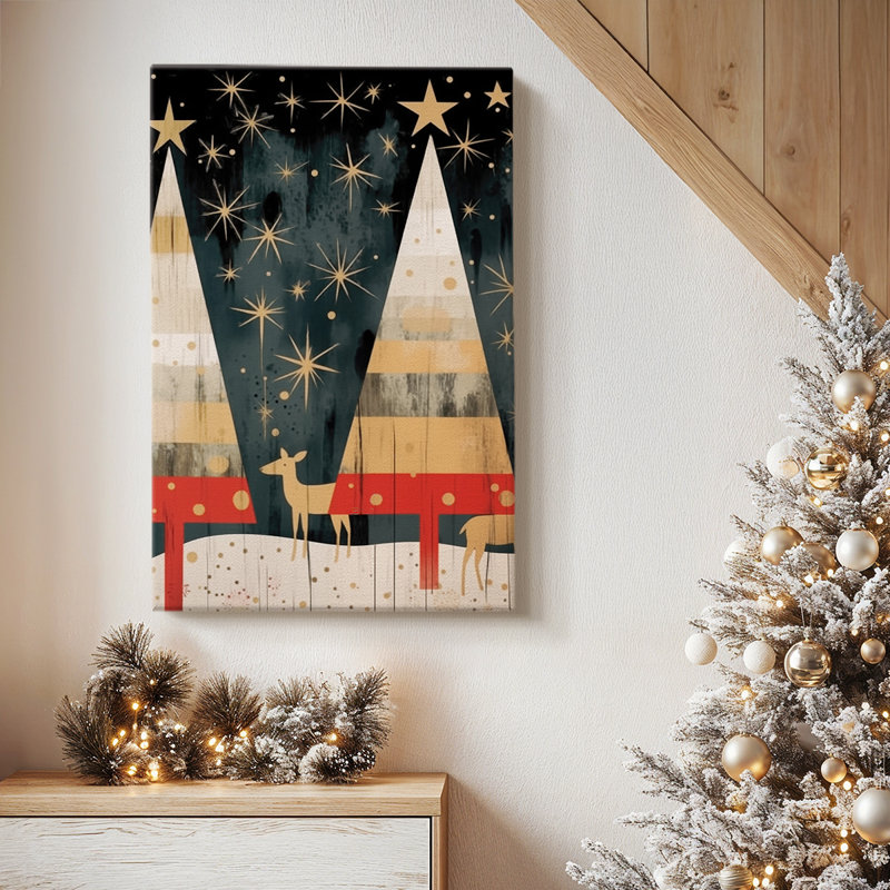 Yule of Honeyed Blessing - Toile tendue avec châssis de qualité supérieure, H 18 po x l 12 po