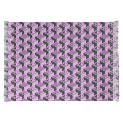 Tapis mauve/noir skyscrapers