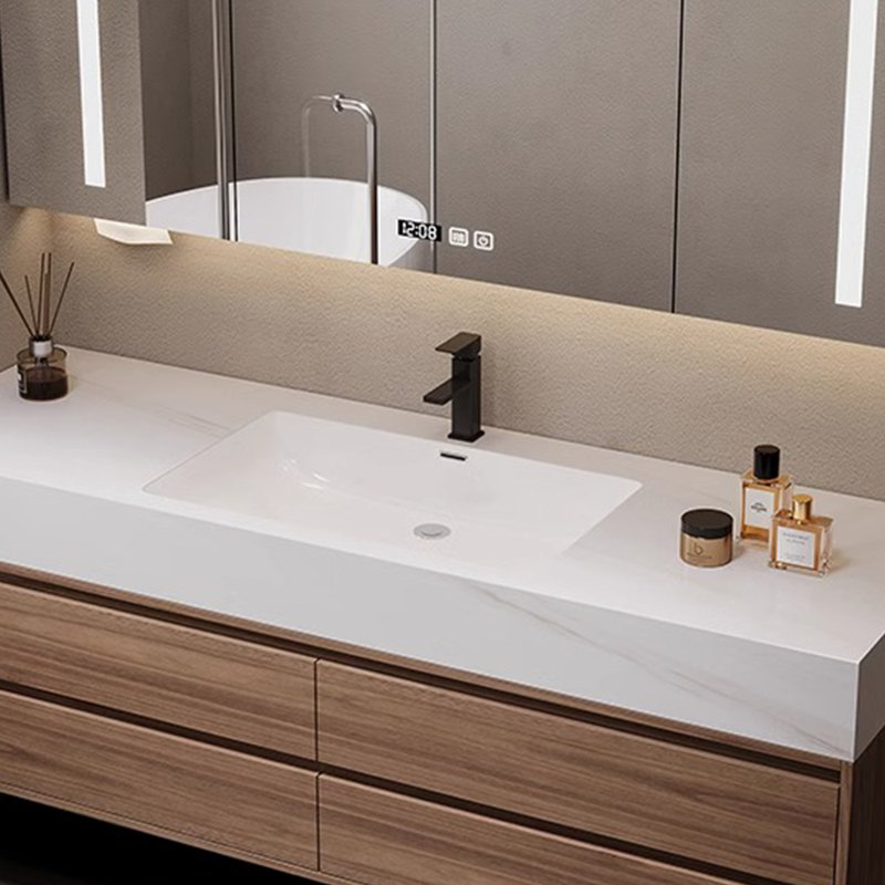 Modern minimalist style bathroom cabinet, 21.65" H x 47.24" W x 19.69" D