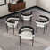 Gatlynn Modern Dining Chairs Upholstered Arm Chairs with Metal Legs For Dining Room/Living Room
