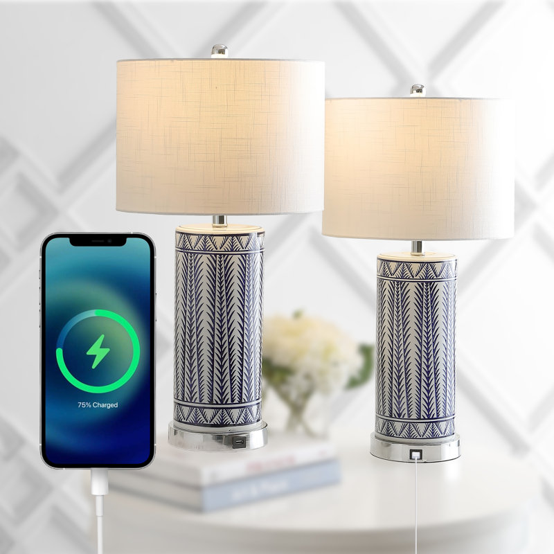 Brecksville Metal USB Table Lamp