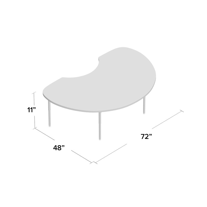 Tables pour enfants Berries®, Taille adulte : H 24 po à 31 po, Gris / marine