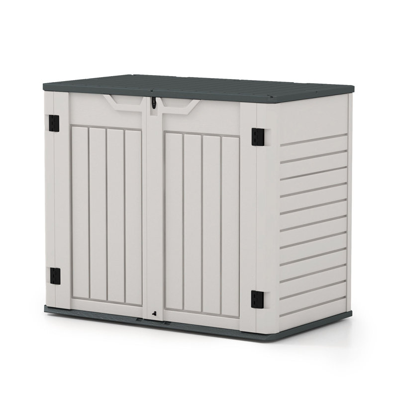 4 pi L 2 pi. D Abri de rangement extérieur en résine