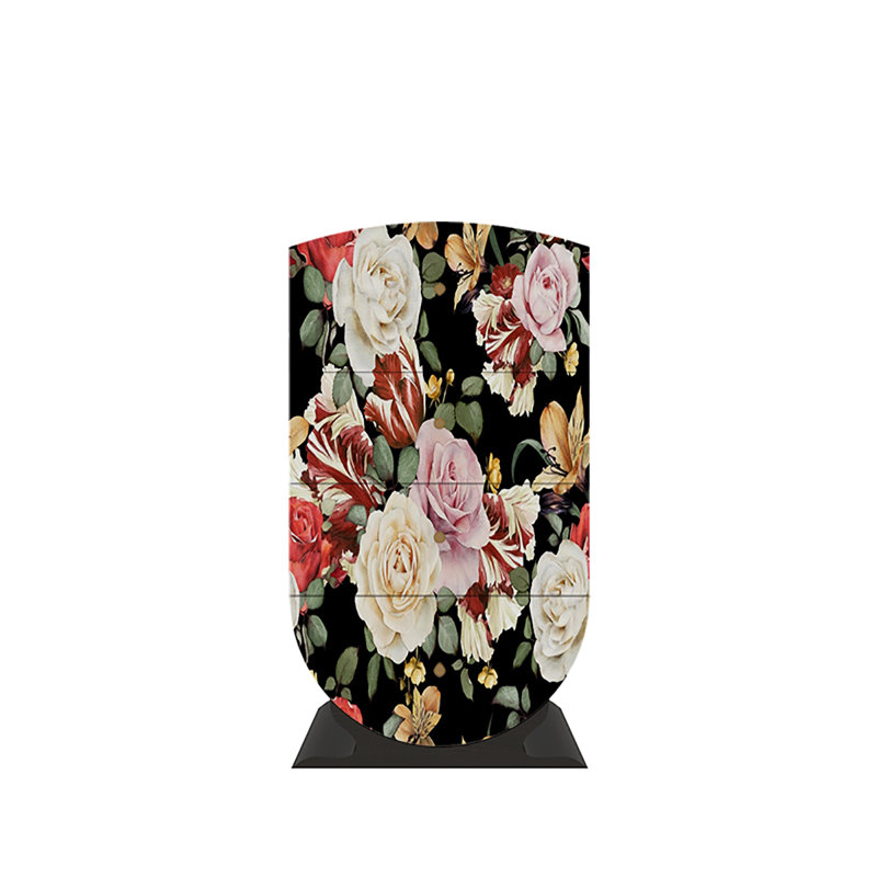 Living room flower patterns decor cabinet