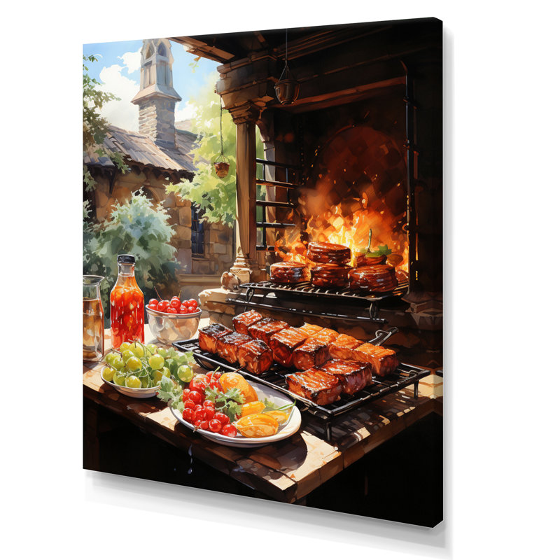 Barbecue Chesterstole, H 40 po x l 30 po x P 1,5 po, Toile tendue
