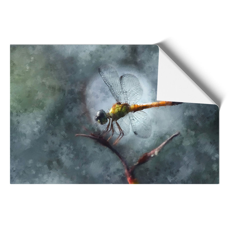 Dragonfly Painting - Frameless Print, 30cm H x 42cm W x 0.1cm D