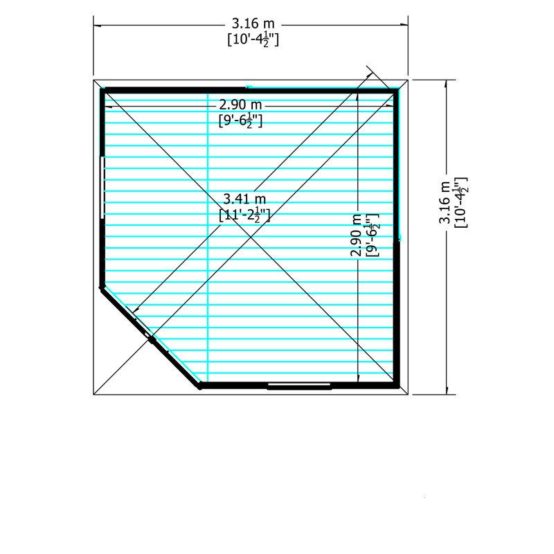 Wilmslow 10 Ft. x 10 Ft. Shiplap Summer House, Yes