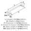 Poignée de meuble Blackrock chromée polie, entraxe de 256 mm (10-1/16 po)-63965779-109024896