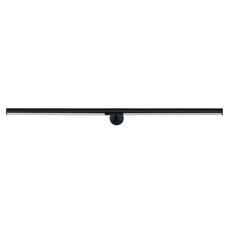 Applique murale à bras en aluminium Demontrey, Noir / blanc, H 4,5 po x l 30,75 po x P 8,75 po