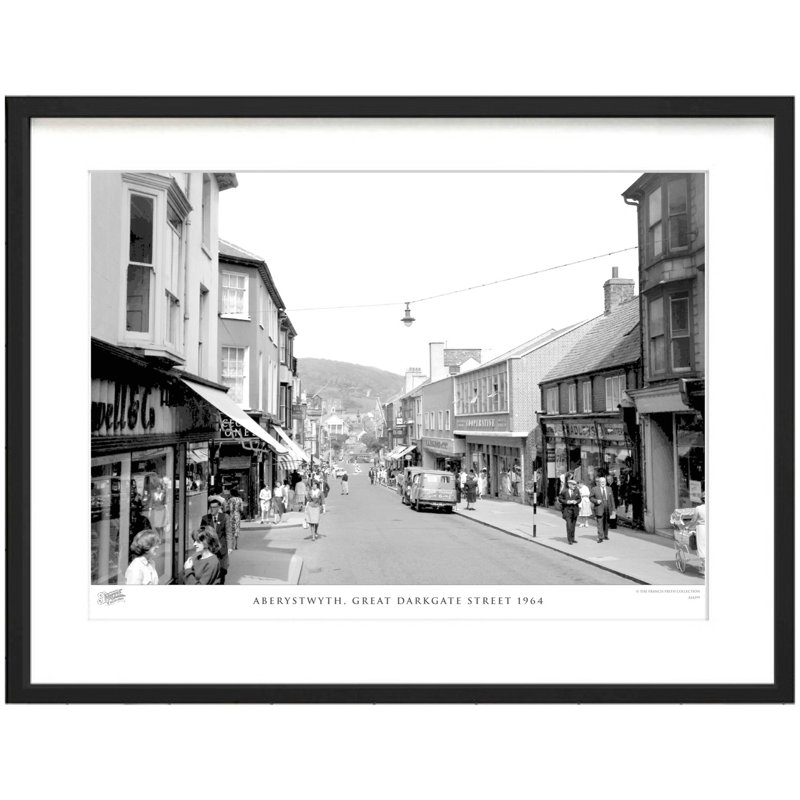 Aberystwyth, Great Darkgate Street 1964 by Francis Frith - Single Picture Frame Print, 28cm H x 36cm W x 2.3cm D