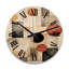 Horloge murale en bois massif Sennur-1799527773