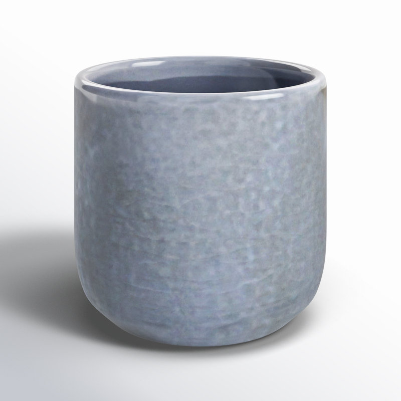 Sia Handmade Ceramic Pot Planter, Gray, 3" H x 3.25" W x 3.25" D