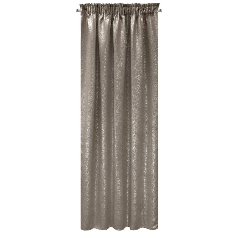 Coren Maximum Blackout Curtains Single Panel, Beige