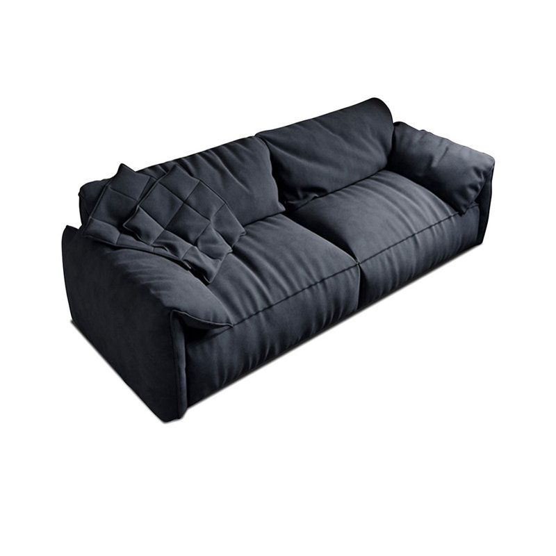 Causeuse-coussin modulaire en polyester bleu, Bleu