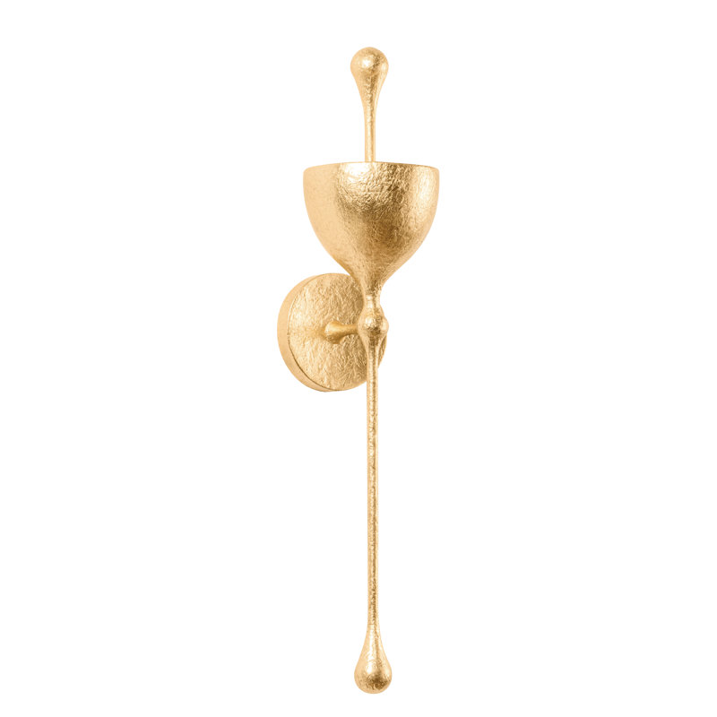 Antalya 1 Light Wall Sconce, Vintage Gold Leaf