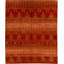 Ikat Area Rug in Rust/Gold