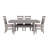 Asiel 7- Piece Wood and Upholstered Trestle Dining Set-2024304252