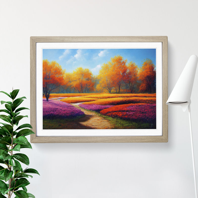 A Popular Spring Forest - Framed Print, 25cm H x 34cm W x 2cm D, Oak Framed
