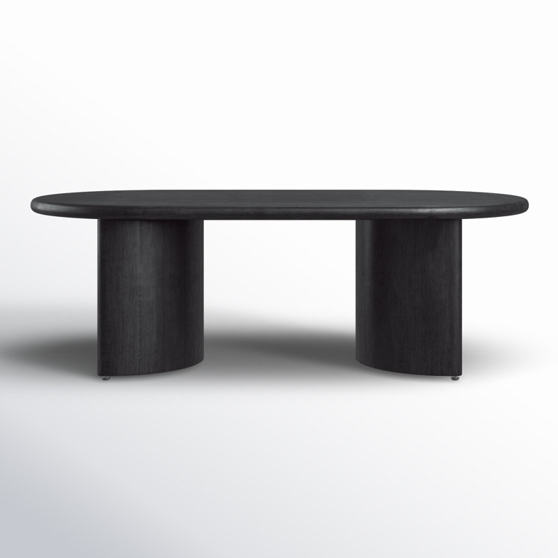 Paden Coffee Table, 17" H x 35" L x 65" W, Aged Black Acacia