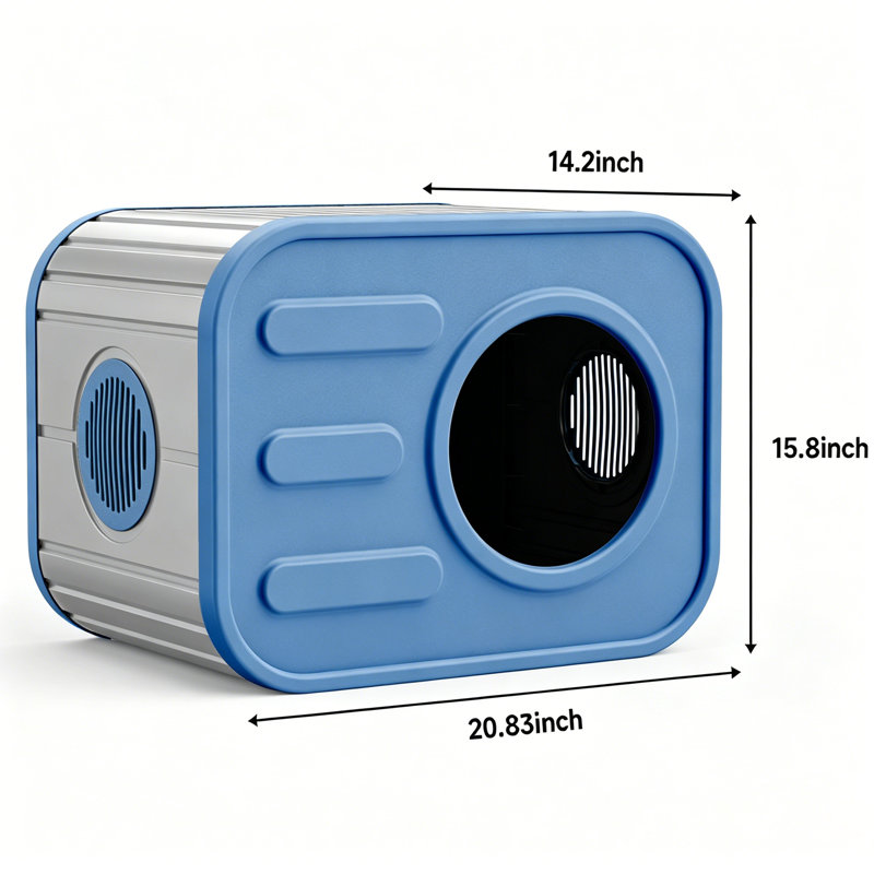 Maison pour chat intérieure / extérieure résistante aux intempéries, abri compact robuste pour chats, assemblage sans outil