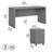 Echo 2 Piece Computer Desk Office Set-1874091557
