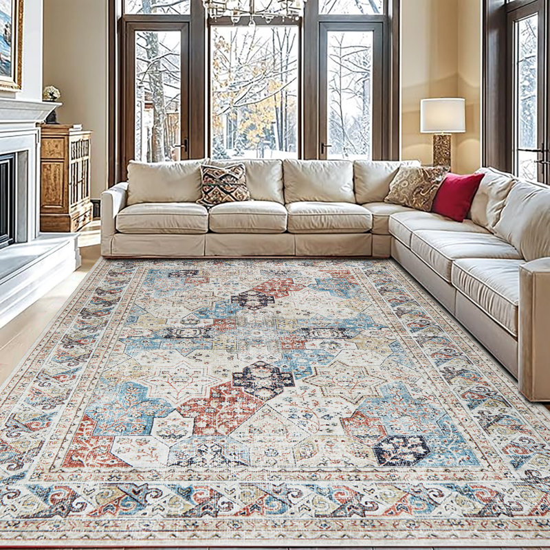 Vintage Look Shag Area Rug, Rectangle 160 x 230cm