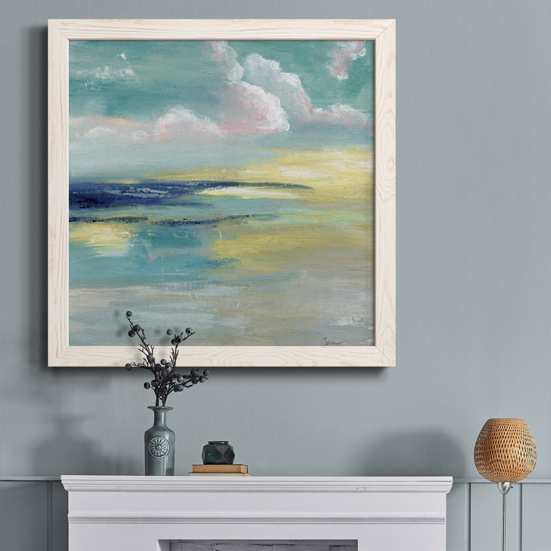 Vintage Fresh - peinture sur toile encadrée, H 17 po x l 17 po x P 1,5 po, Cadre blanc